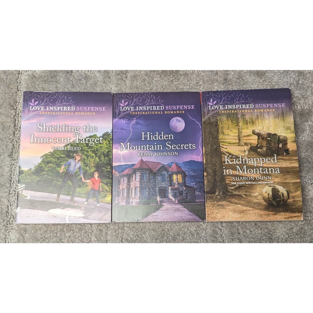 Love Inspired Suspense PAPERBACK BOOK LOT OF 3 fiction novel 2024 FREE SHIPPING